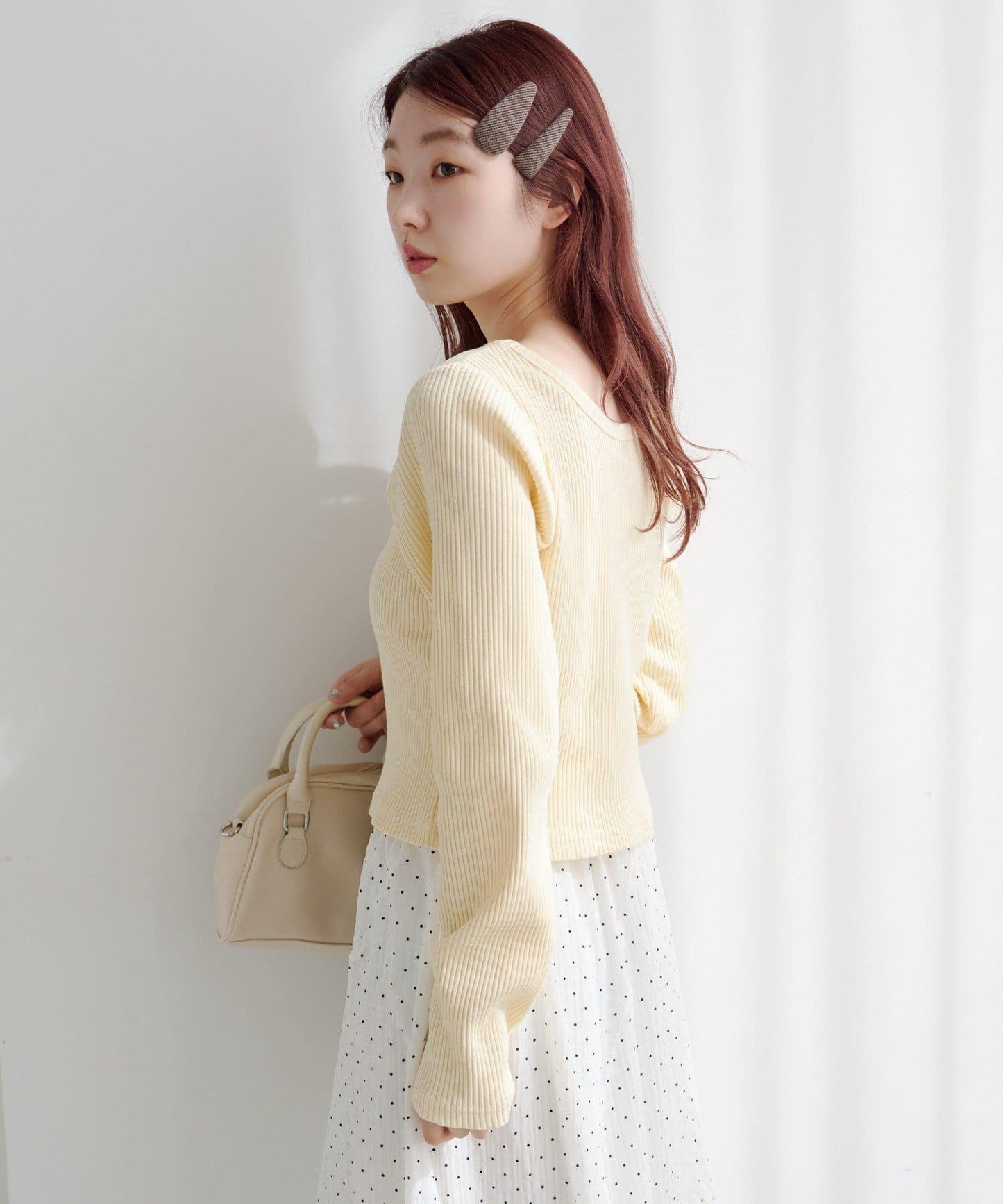 【fiw.】花呢髮夾套裝