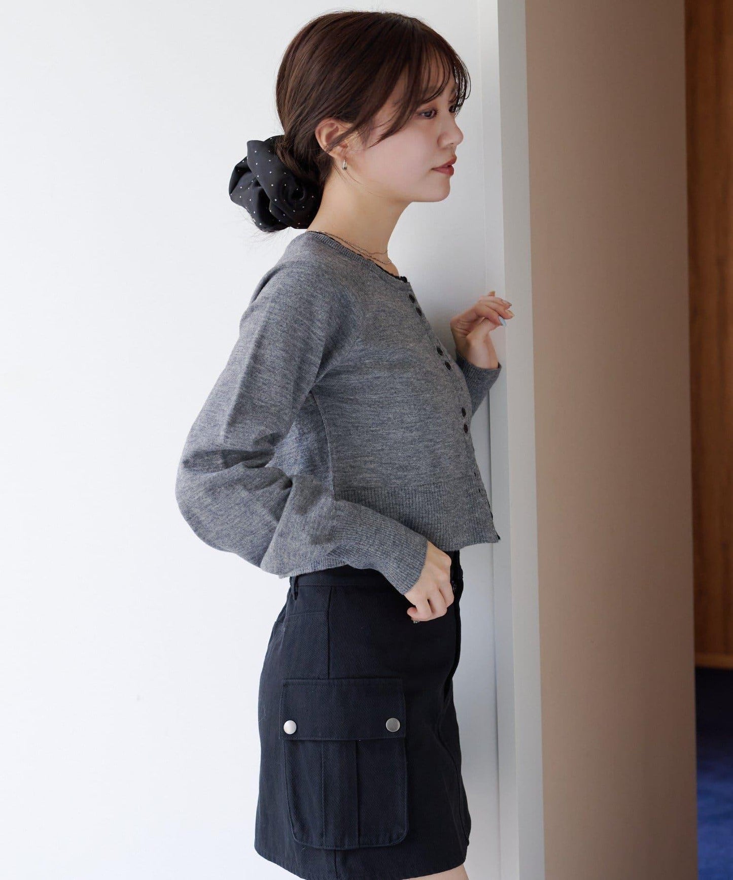 【fiw.】緞面波點發圈