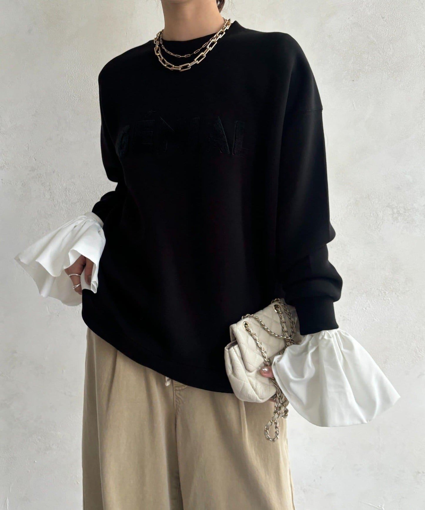 GENIAL毛圈繡標誌上衣