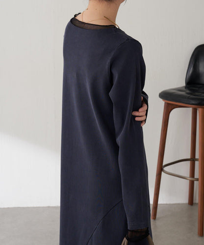 【修身顯瘦】Q.anos 網紗拼接連衣裙