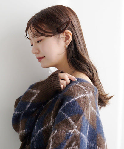 【fiw.】天鵝絨一字夾套裝