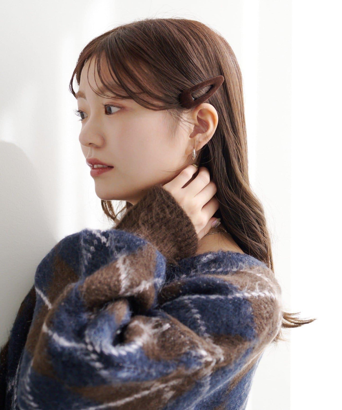 【fiw.】天鵝絨一字夾套裝