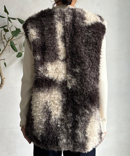 貴賓犬仿皮草漸變馬甲