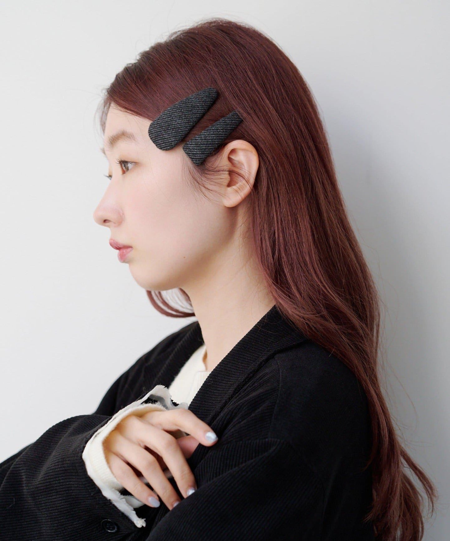 【fiw.】花呢髮夾套裝