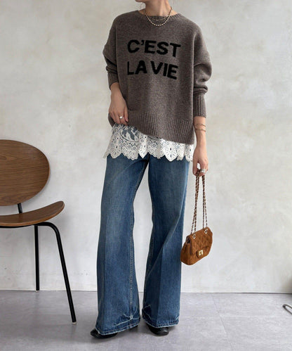 標誌拉鍊兩穿套頭衫