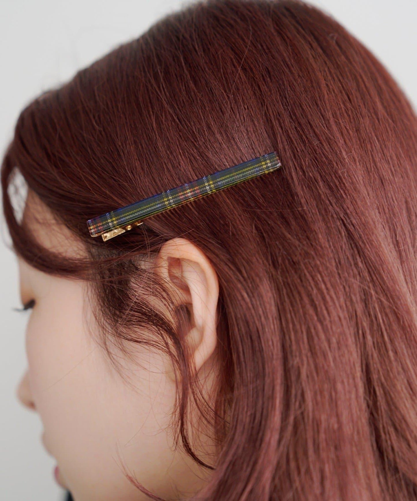 【fiw.】格子髮夾&天鵝絨髮夾套裝