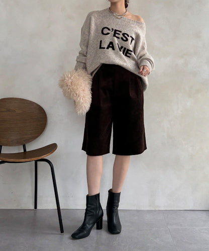 標誌拉鍊兩穿套頭衫