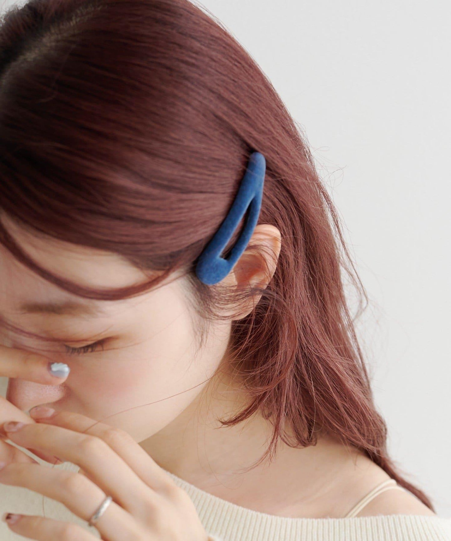 【fiw.】天鵝絨一字夾套裝