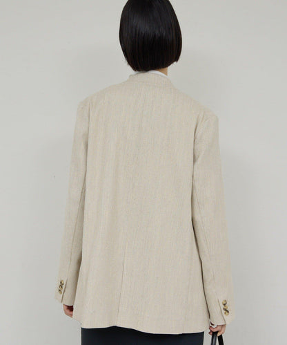 【近日開始】無領粗花呢夾克