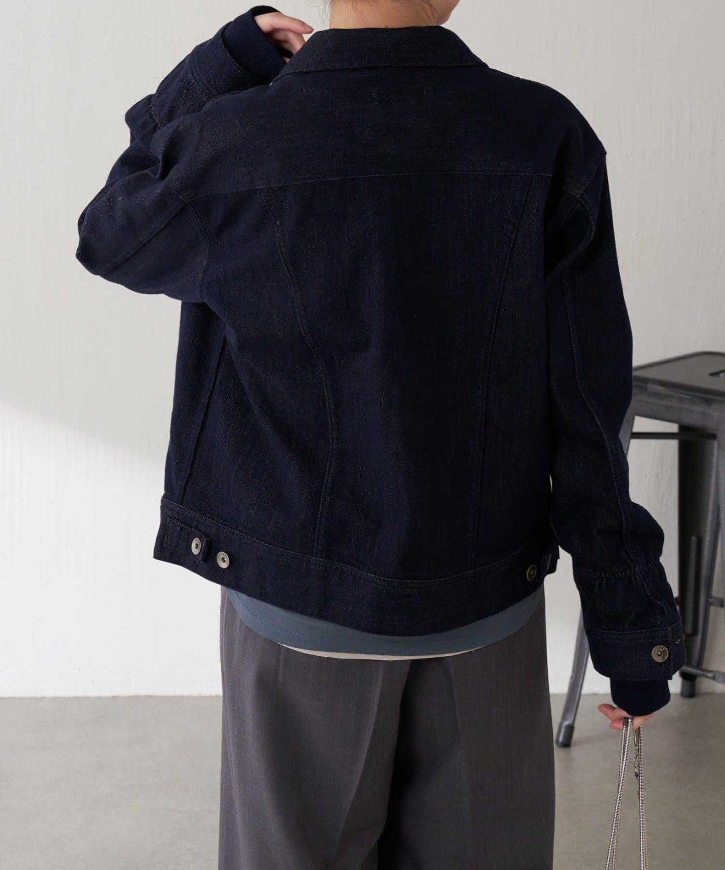 【2尺碼可選】Q.anos 彈力羅紋夾克