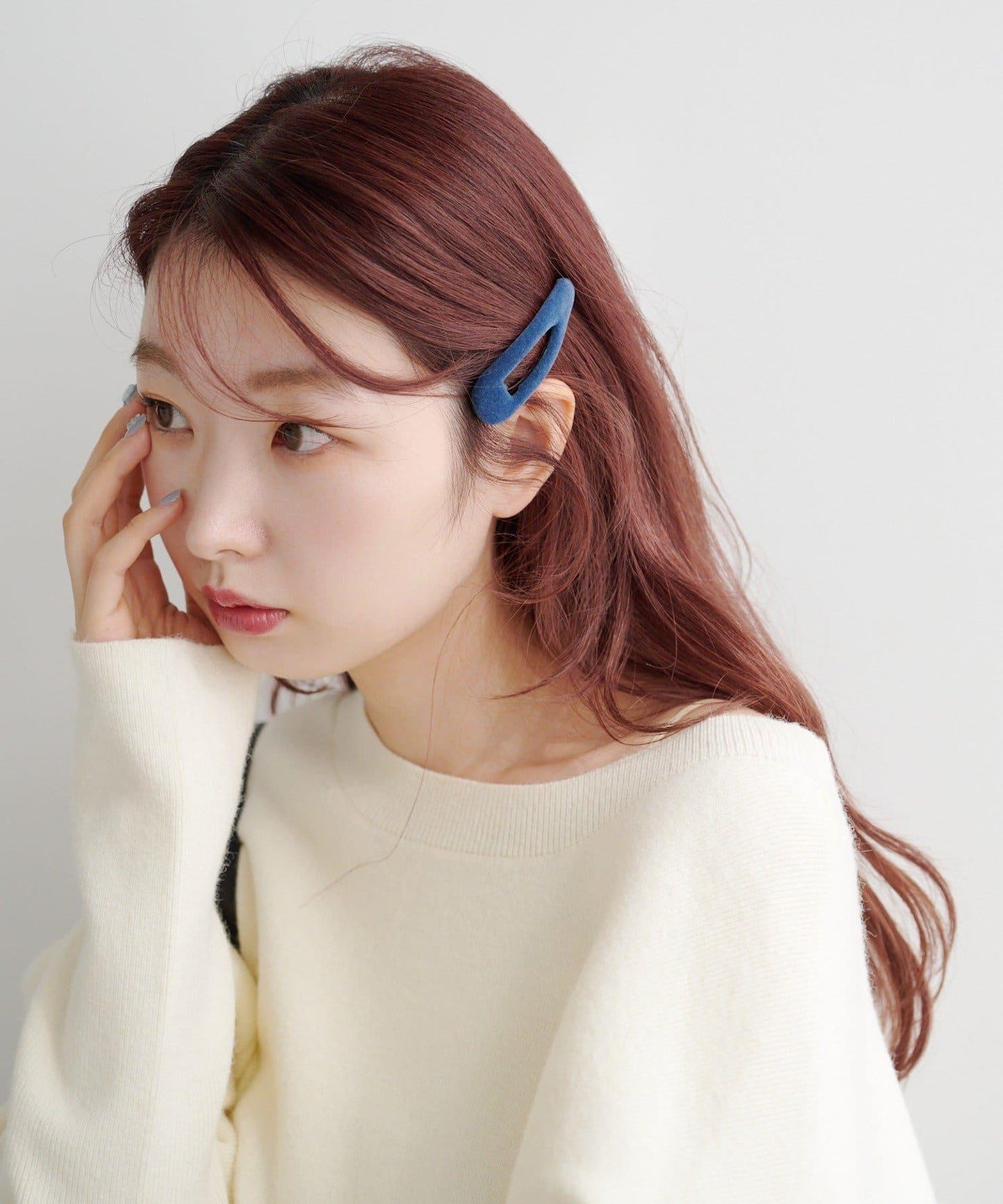 【fiw.】天鵝絨一字夾套裝