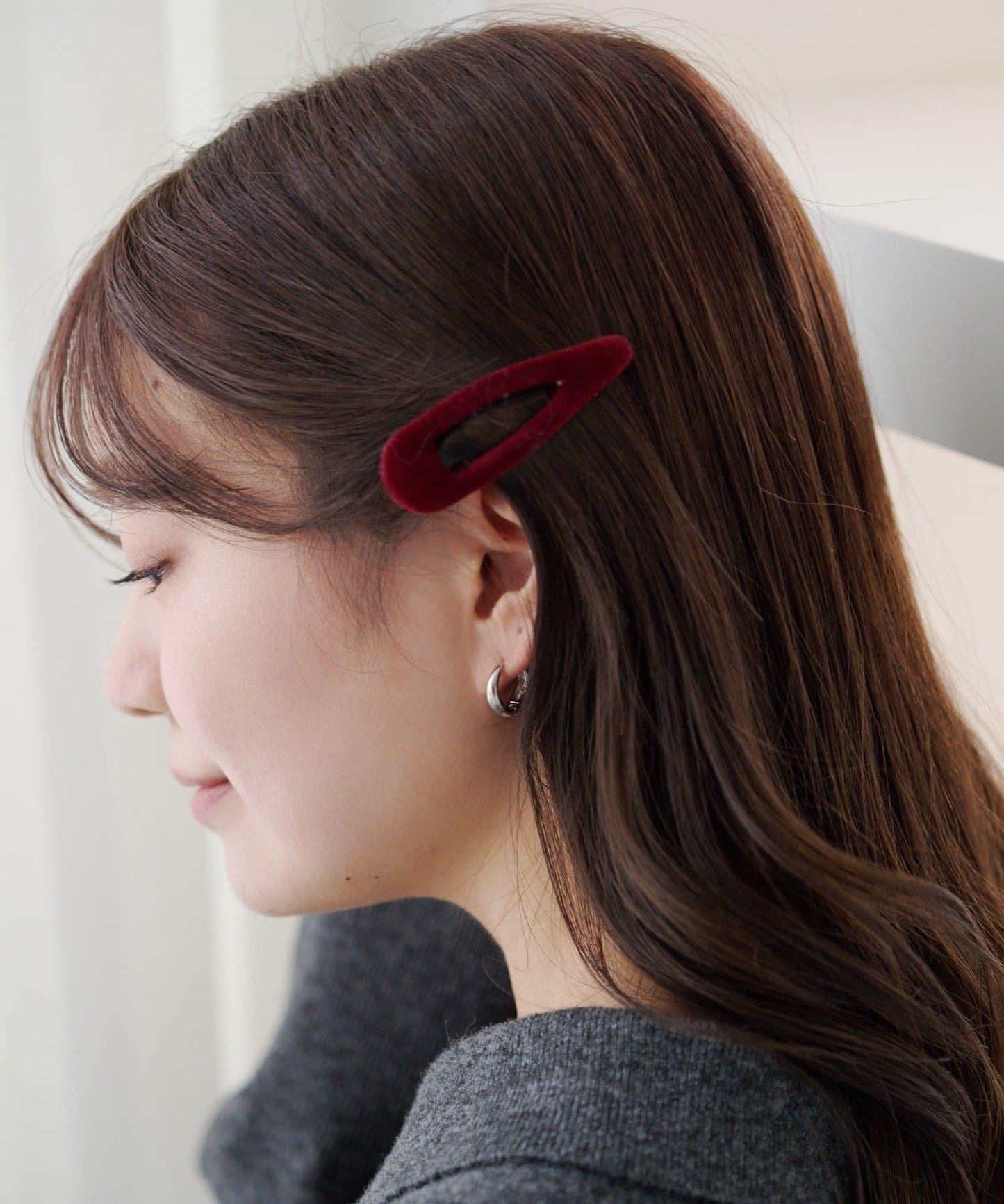 【fiw.】天鵝絨一字夾套裝