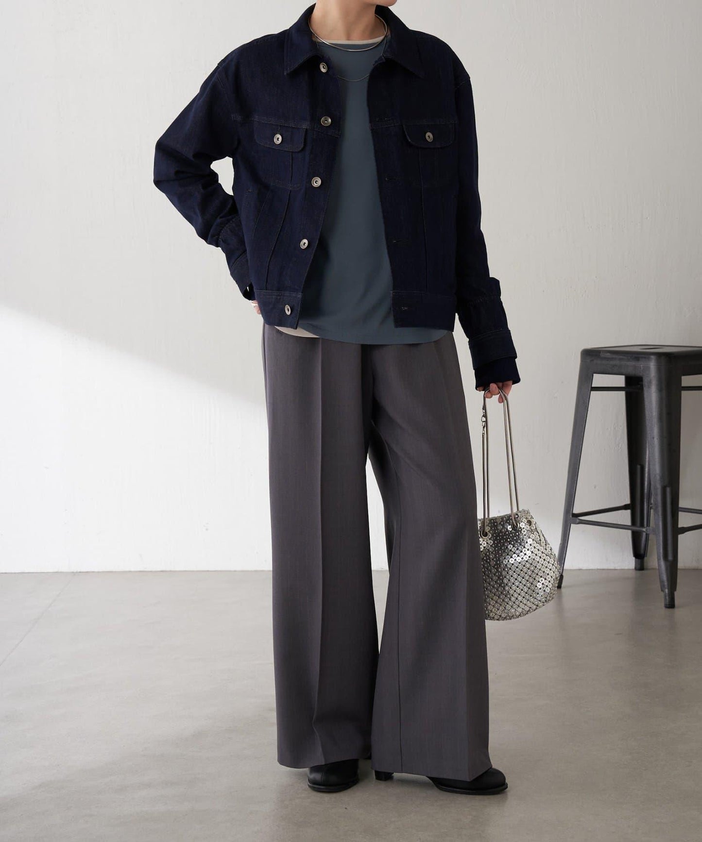 【2尺碼可選】Q.anos 彈力羅紋夾克