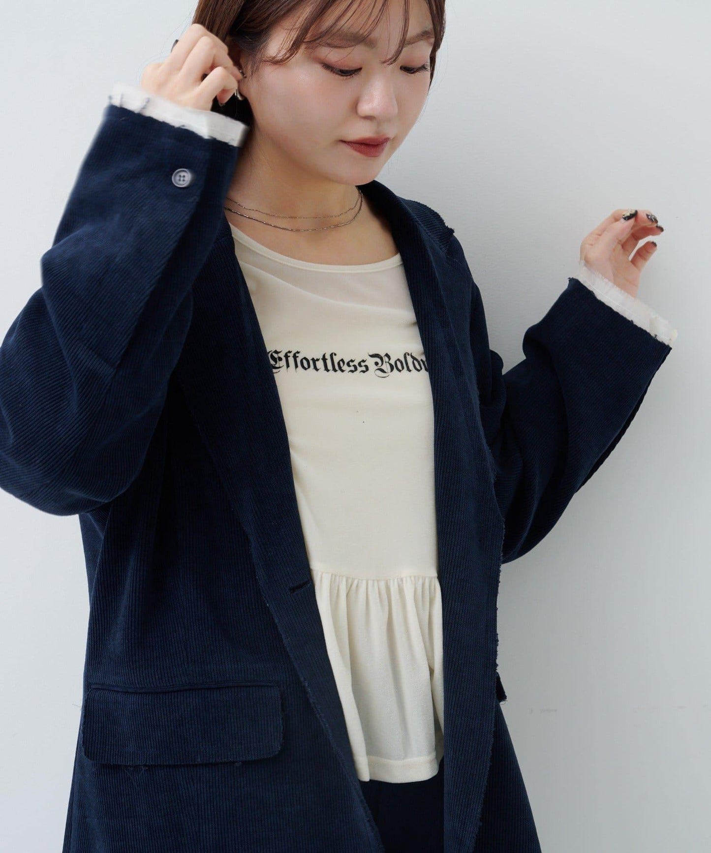 燈芯絨內襯夾克