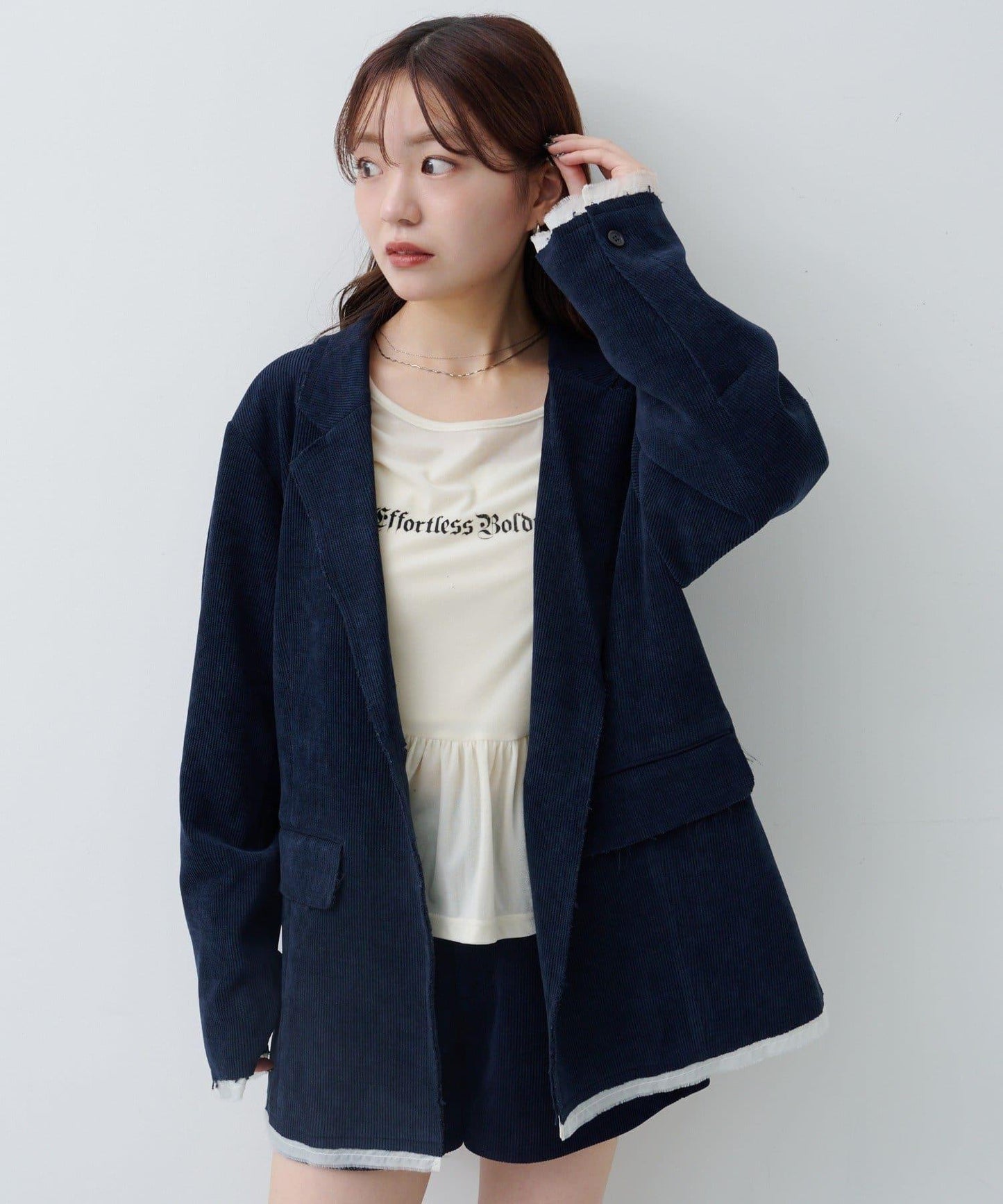 燈芯絨內襯夾克