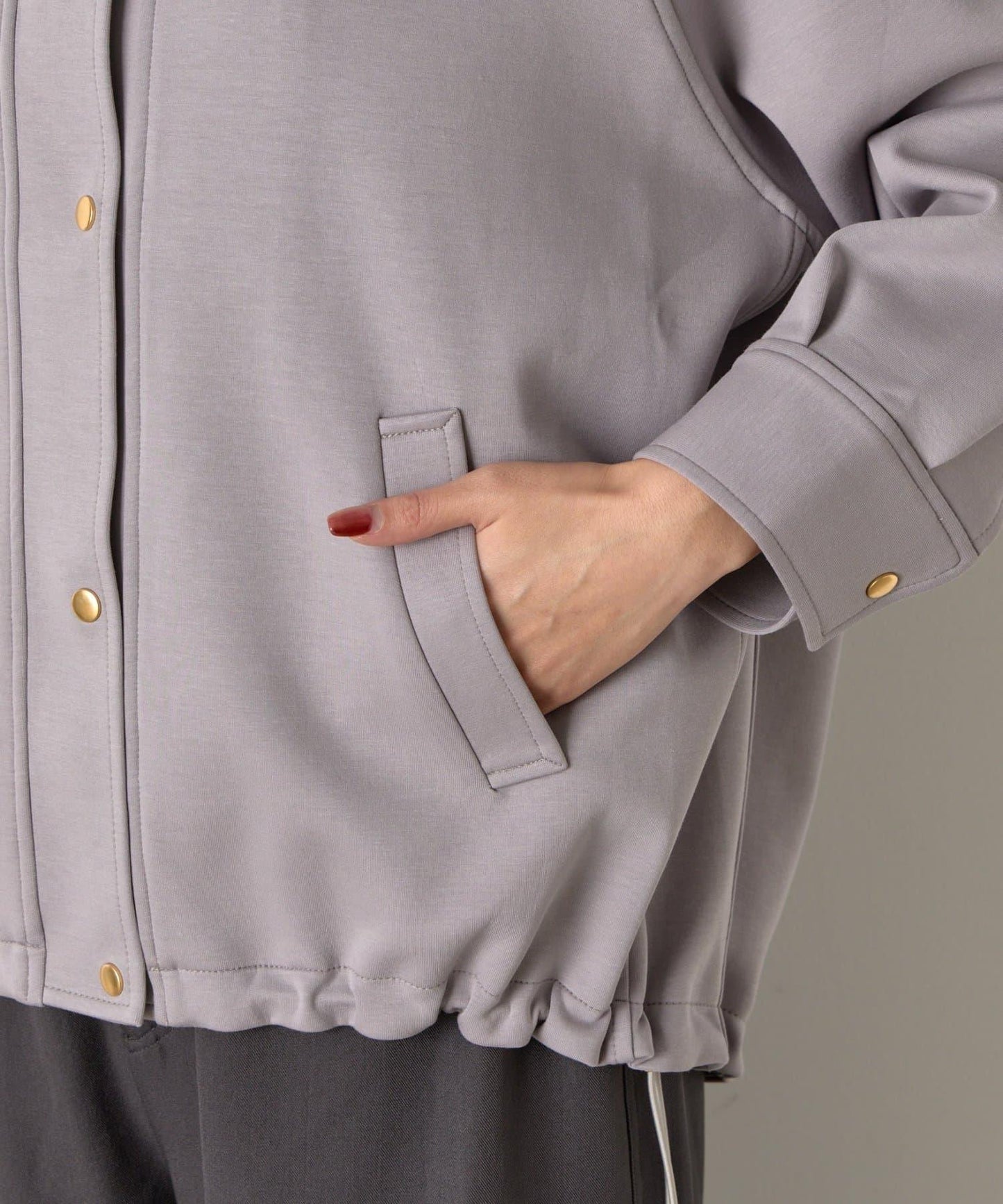 插肩袖長款大衣