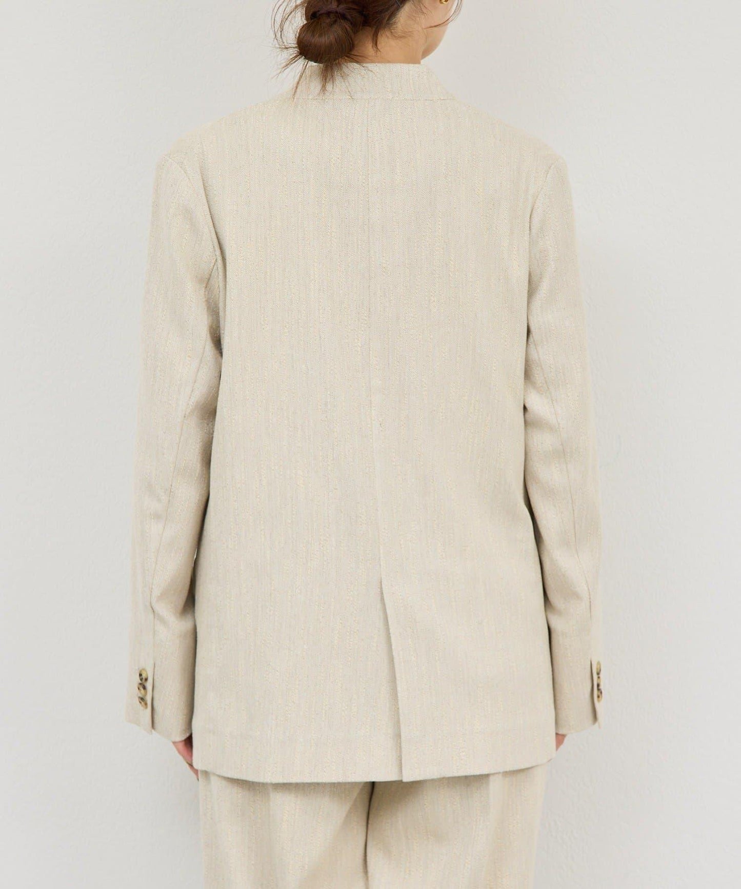 【近日開始】無領粗花呢夾克