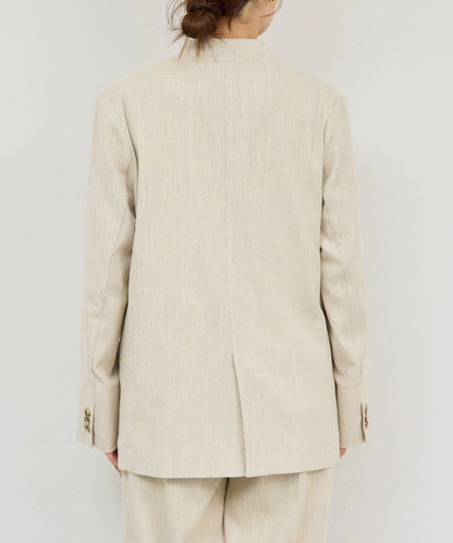 【近日開始】無領粗花呢夾克