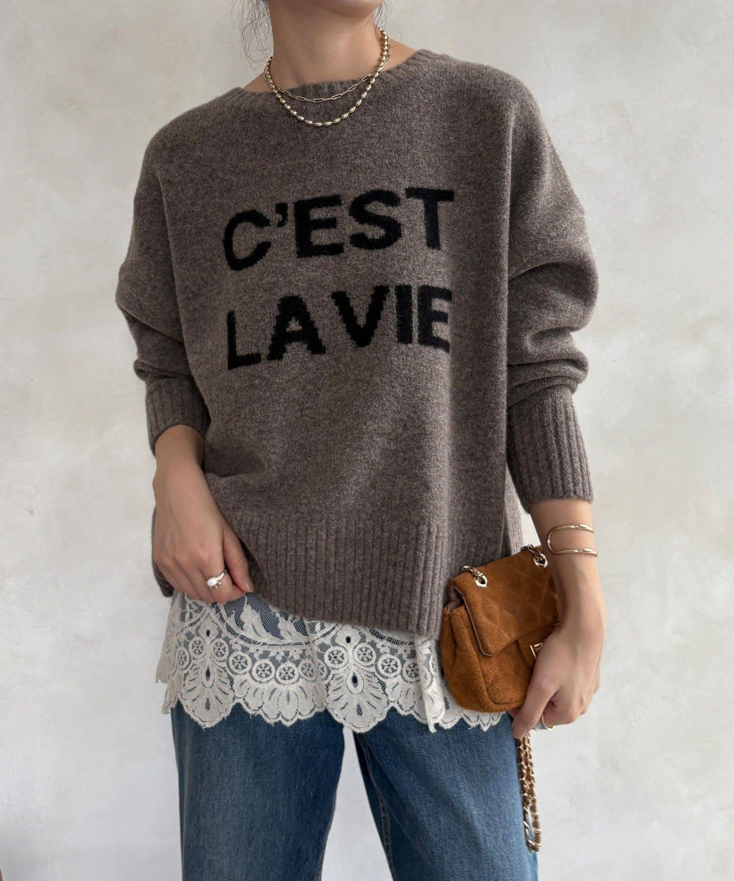 標誌拉鍊兩穿套頭衫