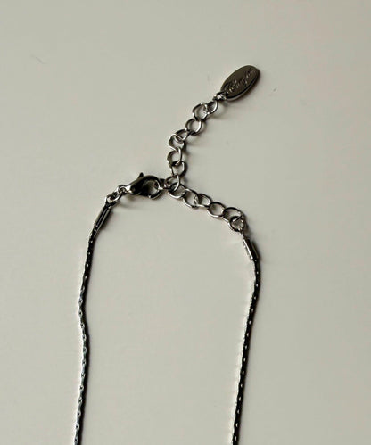 不規則立體大小拼接吊墜項鍊