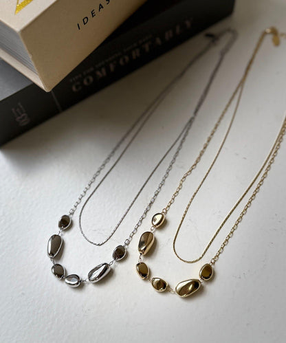 雙層大小圓潤項鍊