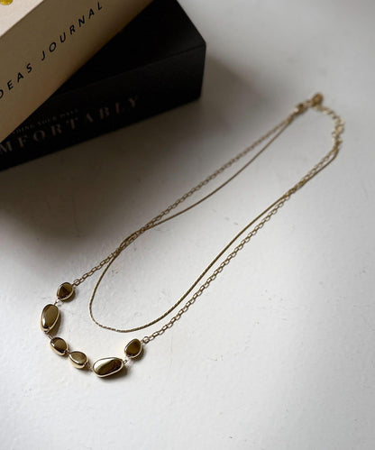 雙層大小圓潤項鍊