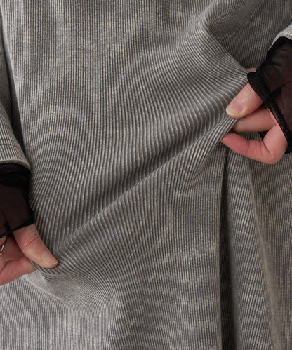 【修身顯瘦】Q.anos 網紗拼接連衣裙