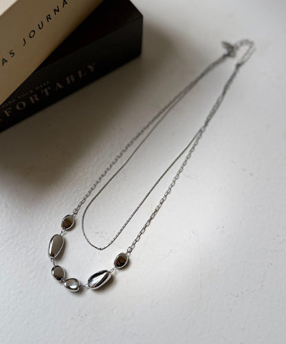 雙層大小圓潤項鍊