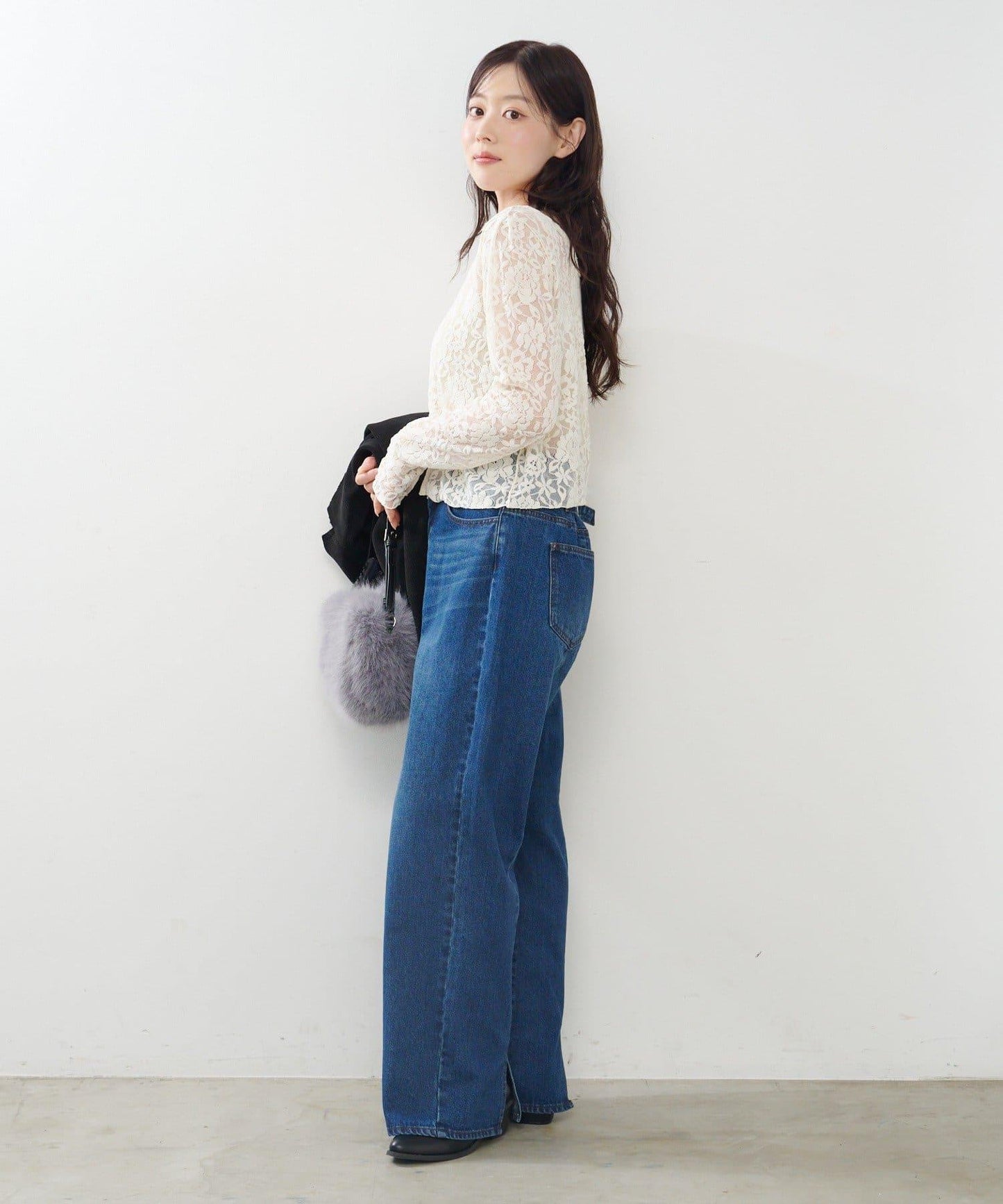 【2尺碼可選/適合身材嬌小】直筒後腰帶長褲