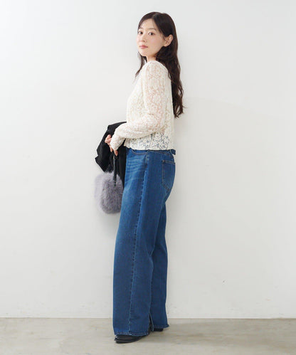 【2尺碼可選/適合身材嬌小】直筒後腰帶長褲