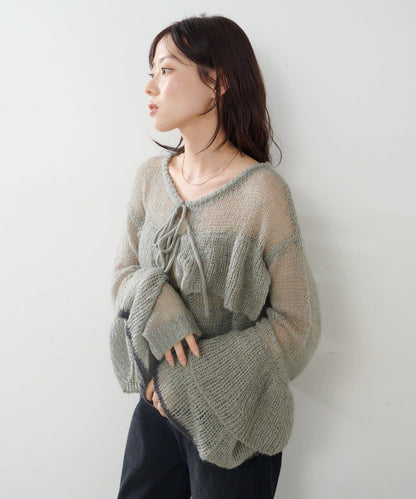 荷葉邊針織衫
