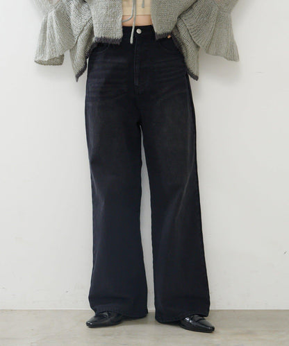 【2尺碼可選/適合身材嬌小】直筒後腰帶長褲