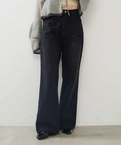 【2尺碼可選/適合身材嬌小】直筒後腰帶長褲