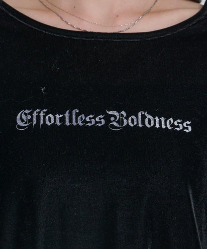 徽標荷葉邊天鵝絨上衣