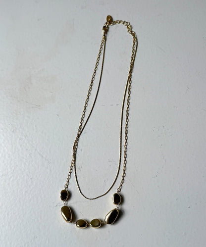 雙層大小圓潤項鍊