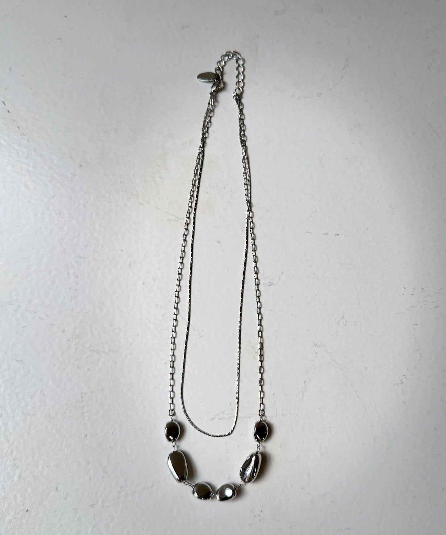 雙層大小圓潤項鍊