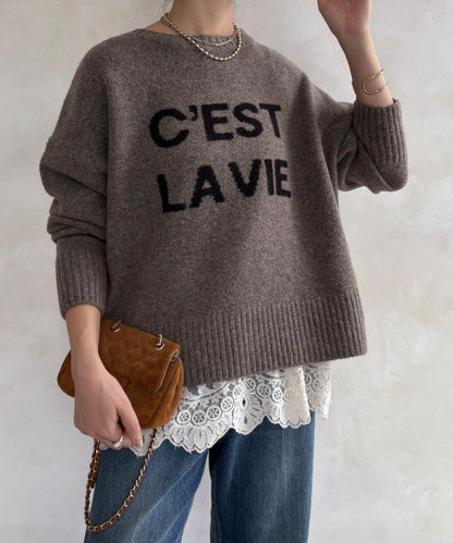 標誌拉鍊兩穿套頭衫