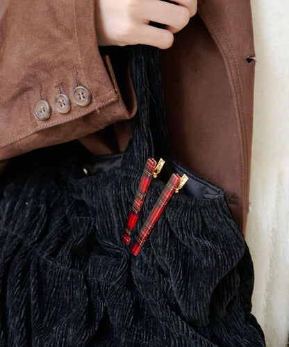 【fiw.】格子髮夾&天鵝絨髮夾套裝