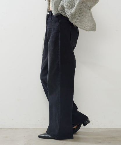 【2尺碼可選/適合身材嬌小】直筒後腰帶長褲