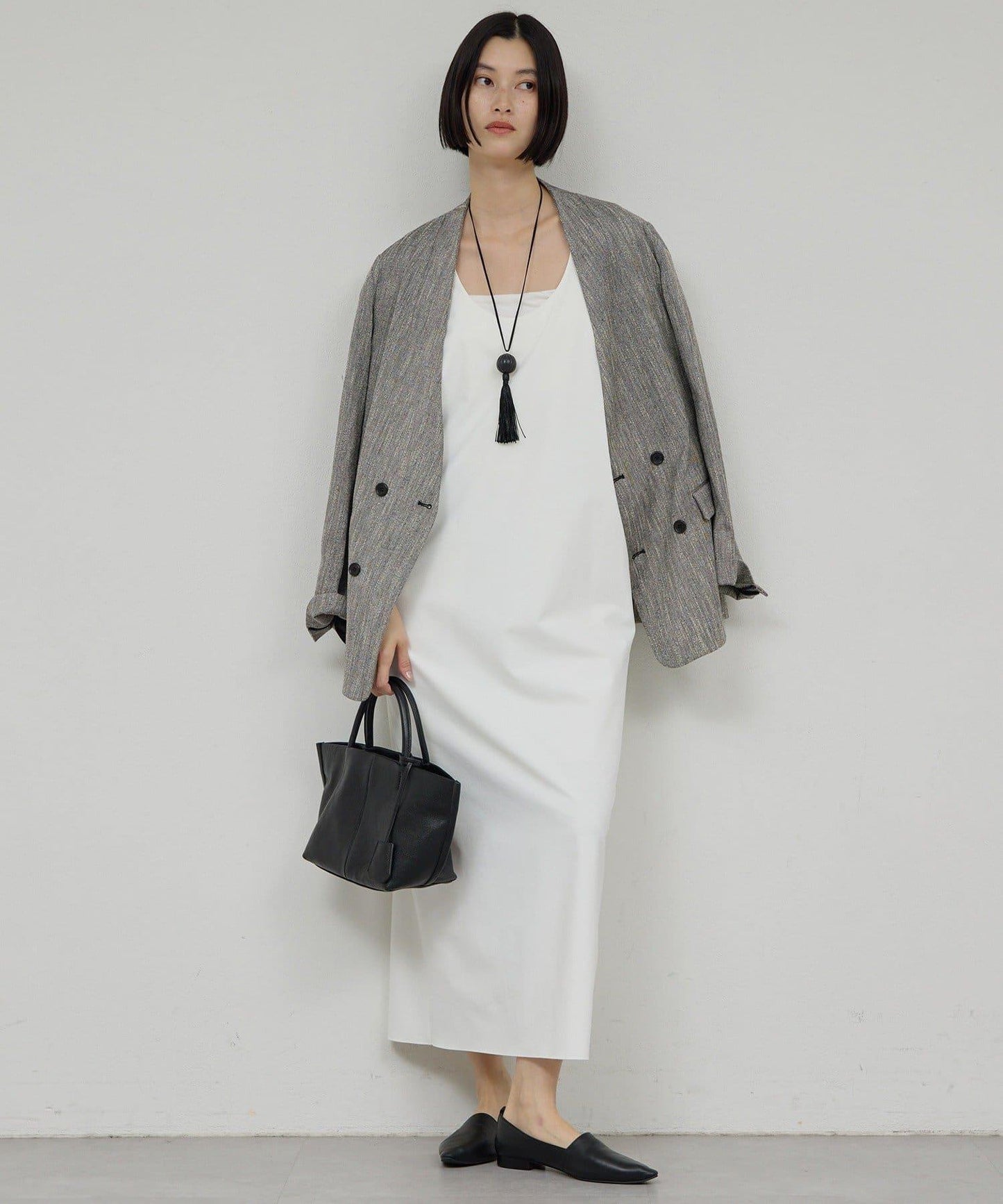 【近日開始】無領粗花呢夾克