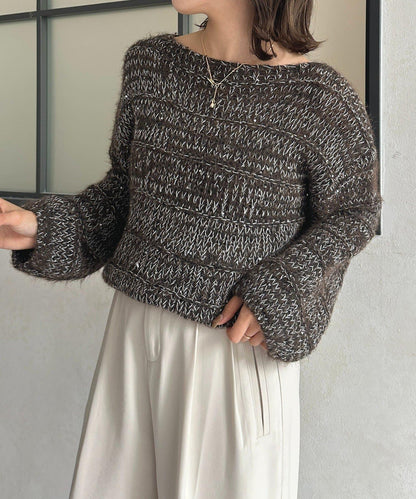 亮片混合低密度針織衫
