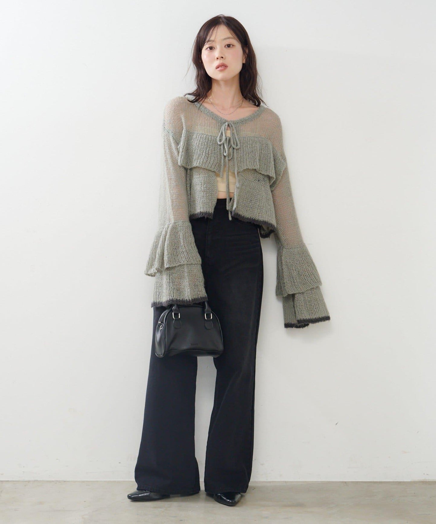 【2尺碼可選/適合身材嬌小】直筒後腰帶長褲