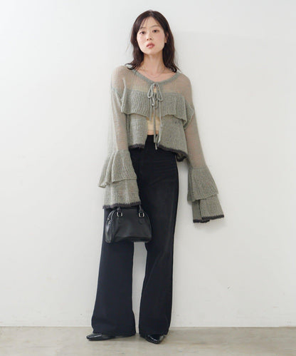 【2尺碼可選/適合身材嬌小】直筒後腰帶長褲