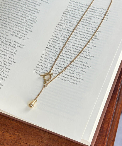 金屬釦環造型設計項鍊