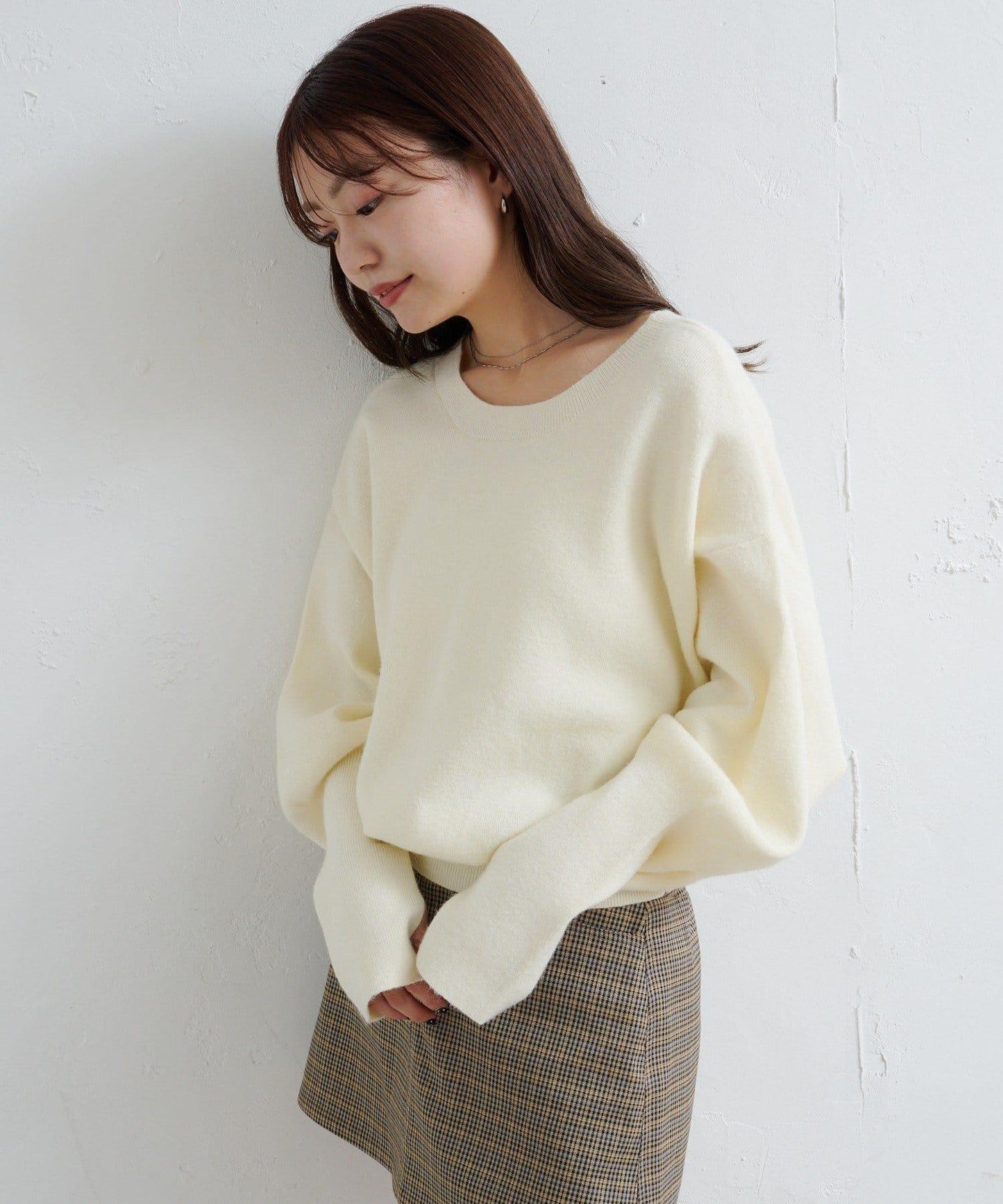 【4色可選/兩用】混色長款羅紋針織衫