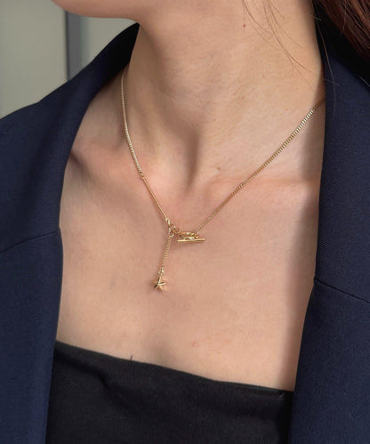 金屬釦環造型設計項鍊