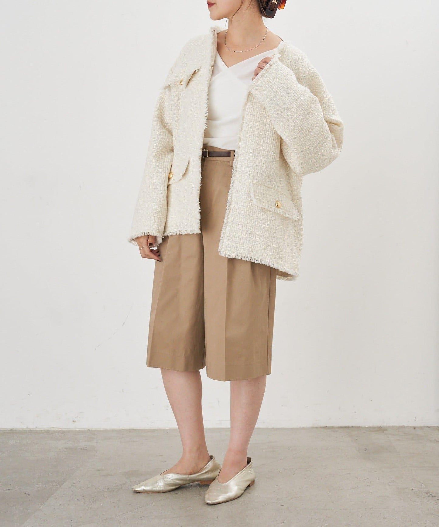 【インフルエンサー@akane_nagata聯名】粗花呢夾克