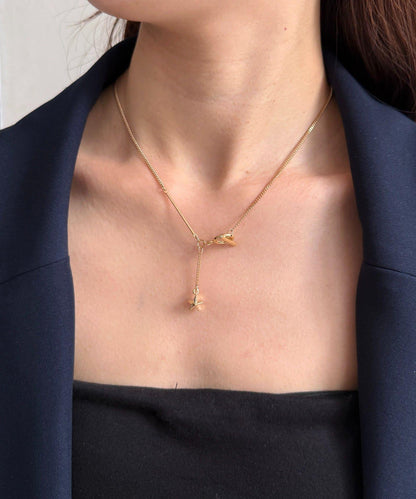 金屬釦環造型設計項鍊