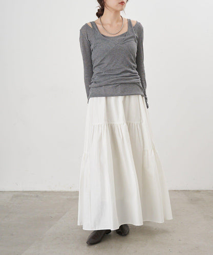 吊帶背心疊穿長袖T恤