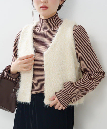 【前後兩穿】粗花呢馬甲